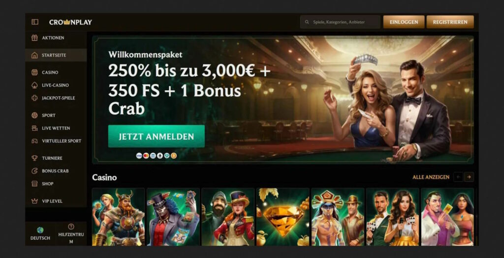 Crownplay Online Casino Startseite