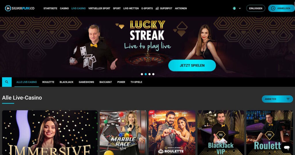 silverplay live casino