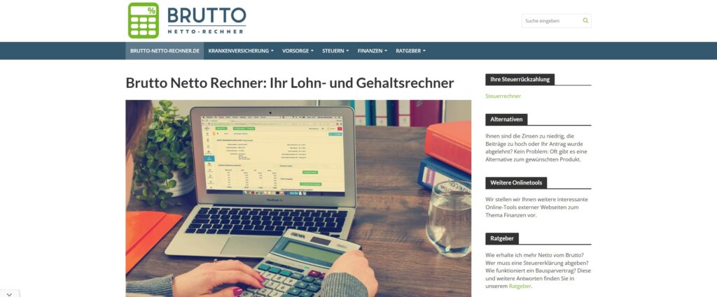 Sitemapcdatahttpswwwkedriinfoheydorn Brutto Netto Rechner