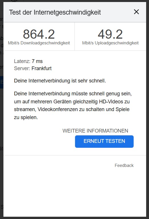google speedtest
