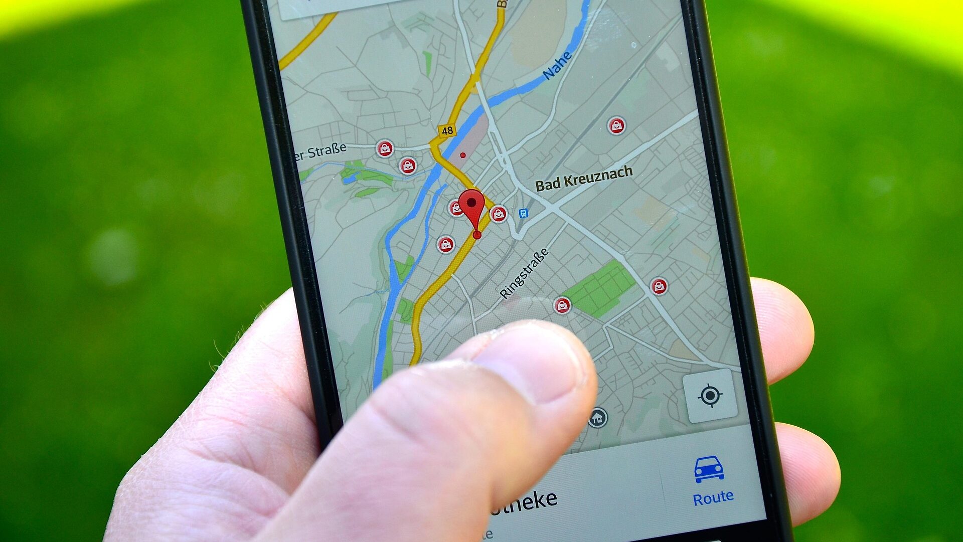Routenplaner für Fußgänger