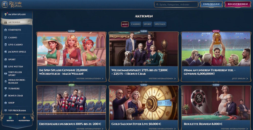 RichRoyal Casino Startseite