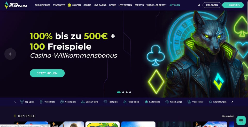 SpinPlatinum Startseite