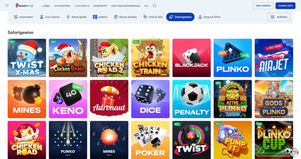 Rocketspin 2 Rocketspin Sofortgewinne