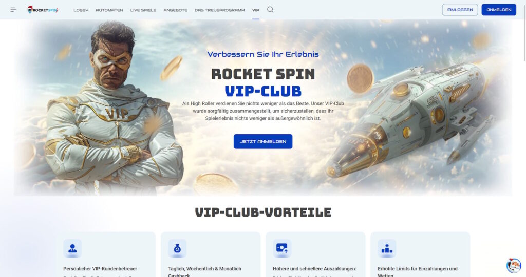 Rocketspin 9 Rocketspin VIP Club