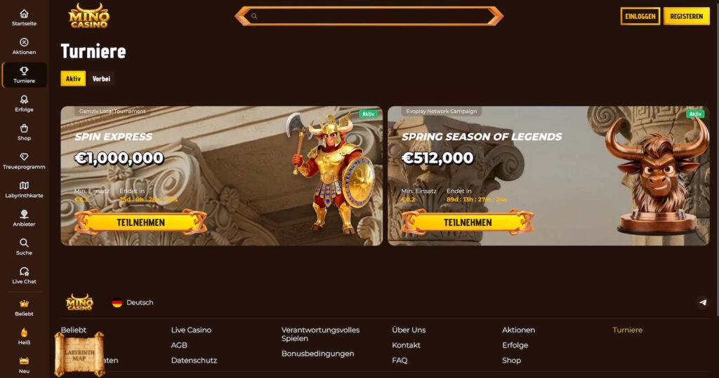 Mino Casino 7 Mino Casino Turniere