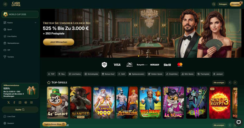 CashLounge 1 CashLounge Casino Startseite