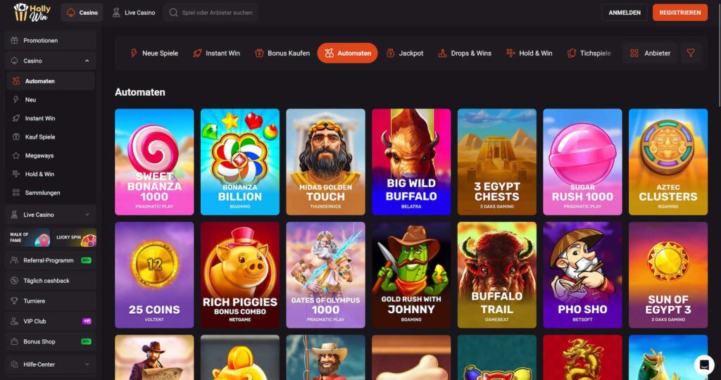 Hollywin 4 Hollywin Casino Automatenspiele