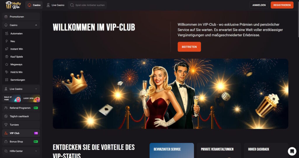 Hollywin 7 Hollywin VIP Club
