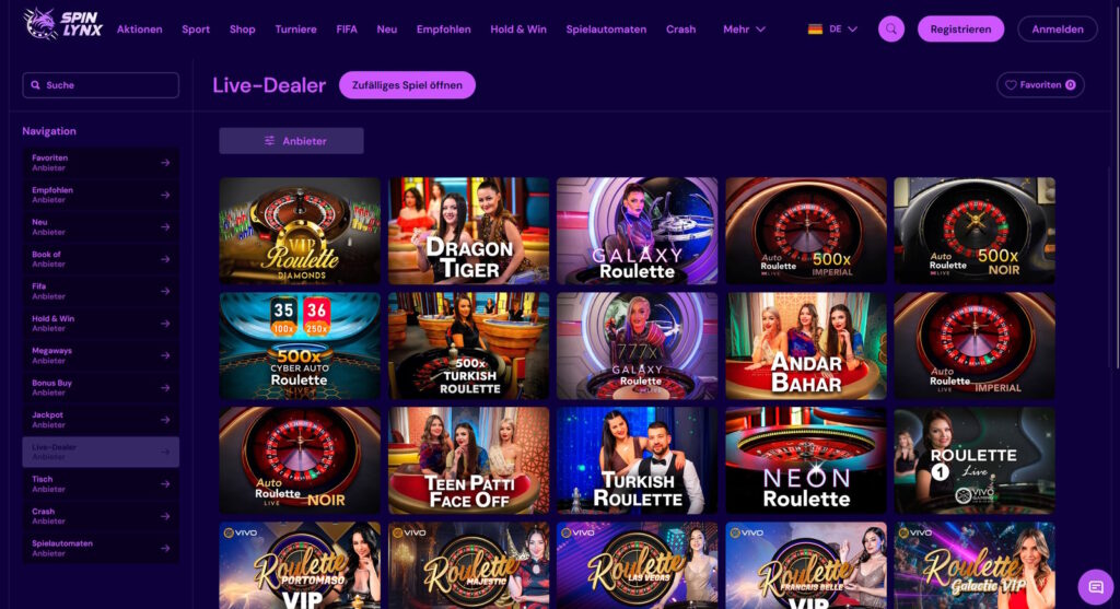 Spinlynx 2 Spinlynx Live Casino