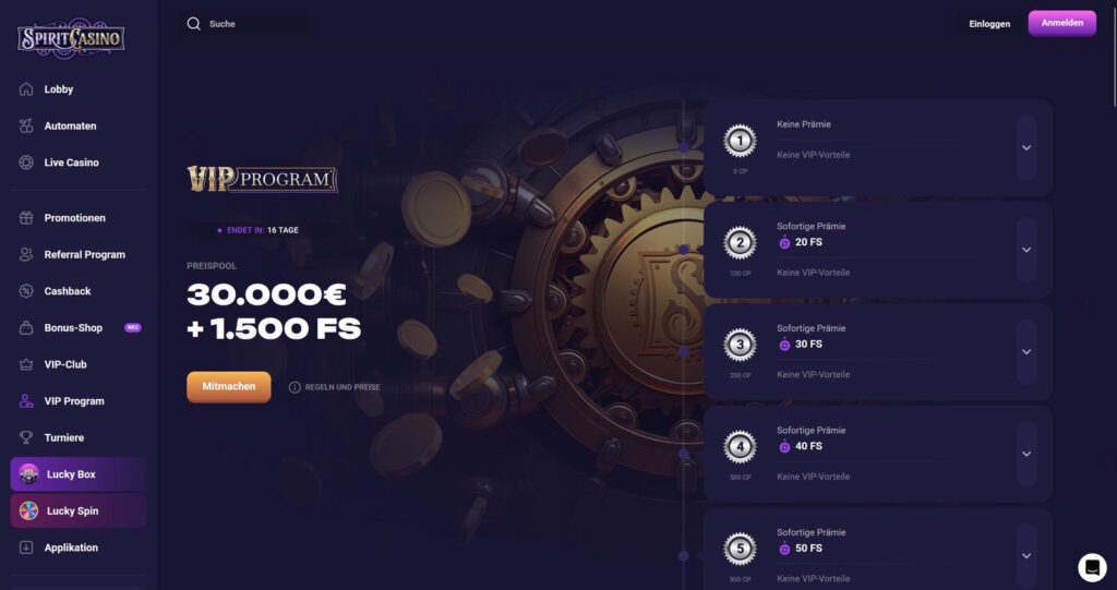 Spirit Casino 8 spirit casino vip programm